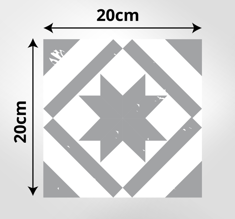 Mozaikinė vinilo kilimėlė su žvaigždžių raštu - „Tenstickers“