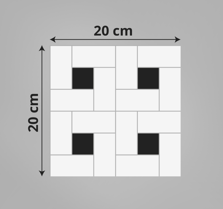 Mažų kvadratų plytelių kilimas - „Tenstickers“