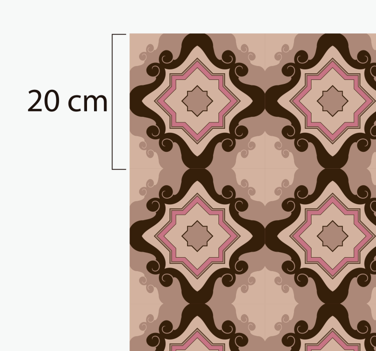 Nuostabios baroko plytelės derliaus vinilo kilimėlis - „Tenstickers“