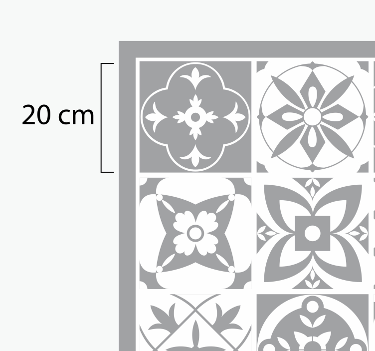 šviečiantis pantono plytelių vinilo kilimas - „Tenstickers“