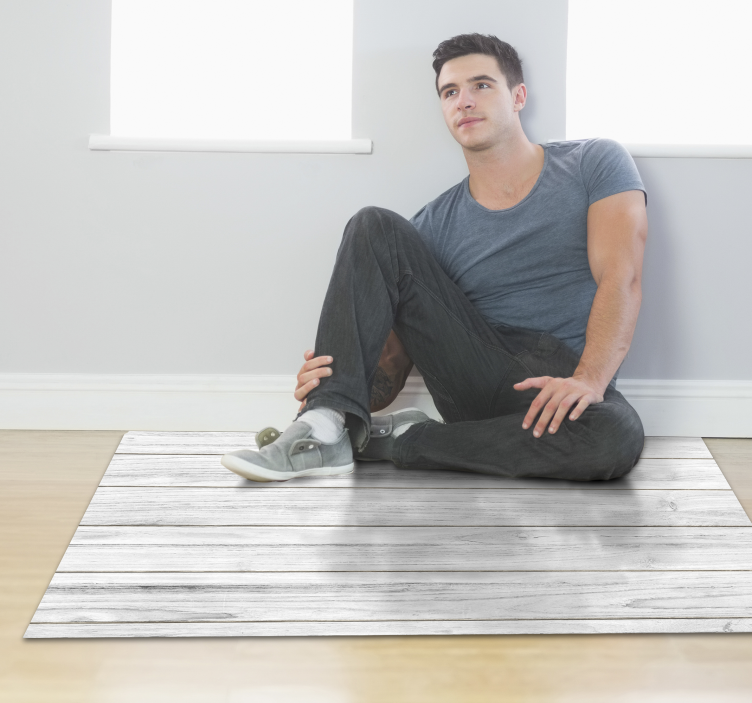 Balto medžio stiliaus vinilo kilimas - „Tenstickers“