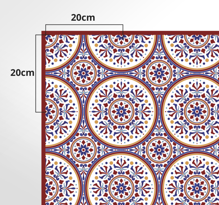 „majolica“ plytelių vinilo salės kilimas - „Tenstickers“