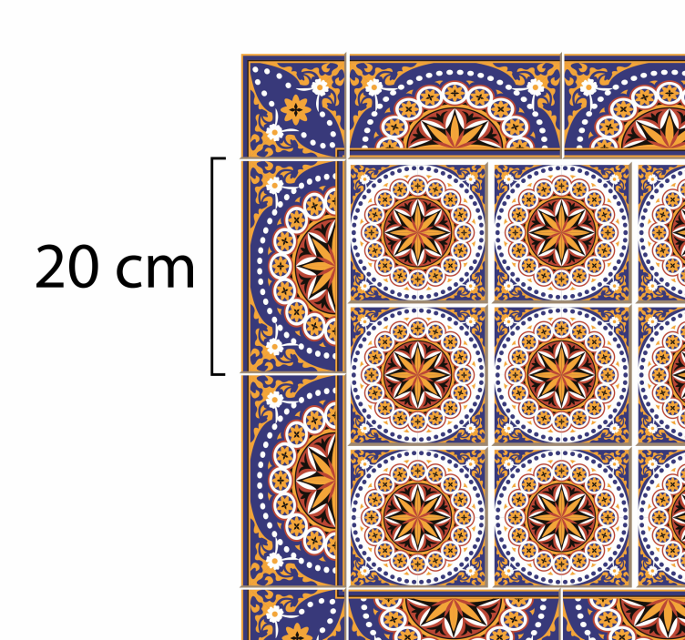 Vinilo kilimų virtuvės formos daugiaspalvis plytelių kilimas - „Tenstickers“