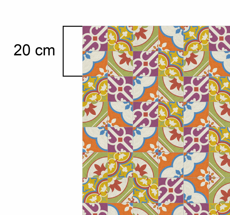 Ornamentinio rašto plytelės senoviniai viniliniai kilimas - „Tenstickers“