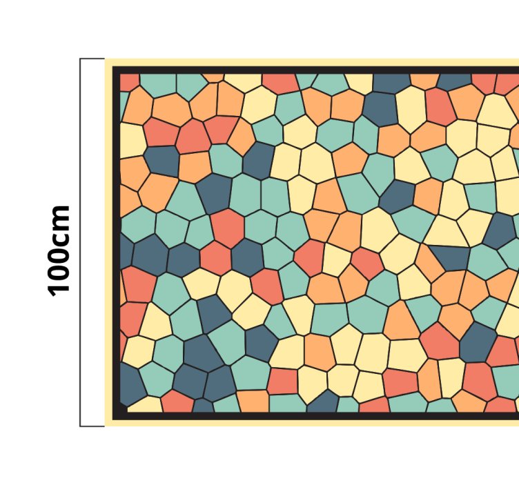 Spalvingas mozaikos plytelių kilimas - „Tenstickers“