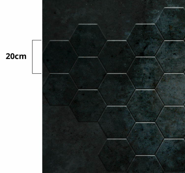 šešiakampis raštas vinyliniai kilimas su plytelių imitacija - „Tenstickers“