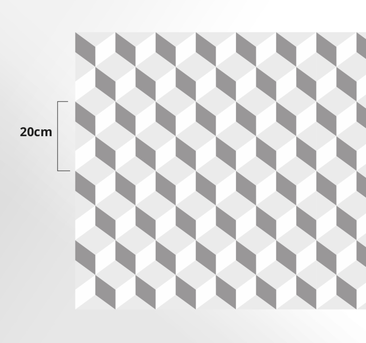 Pilki kubeliai kilimas virtuvei - „Tenstickers“