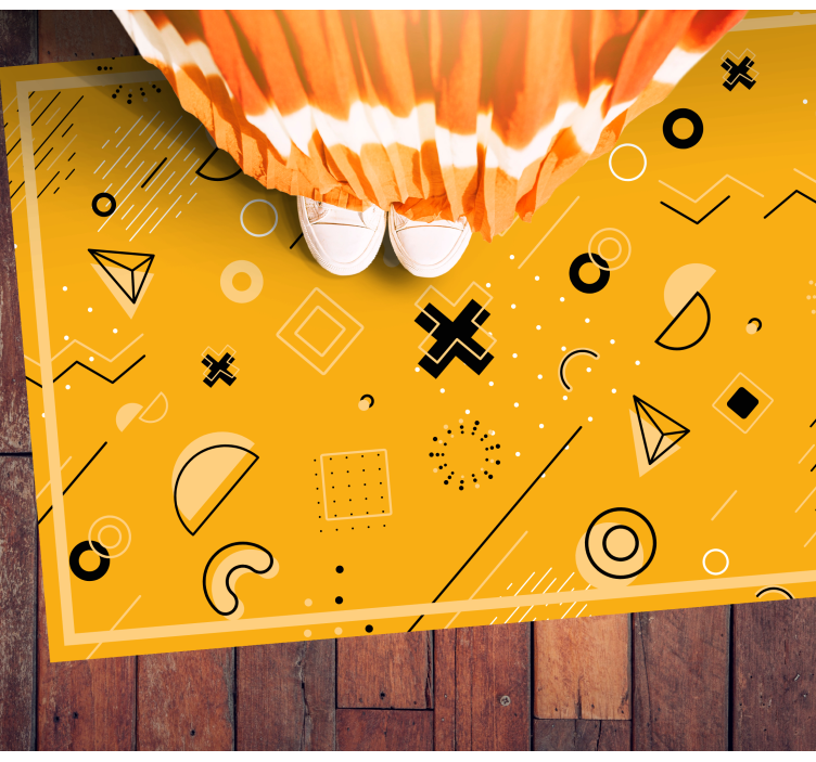 Abstrakčių formų raštas geometriniai kilimas - „Tenstickers“