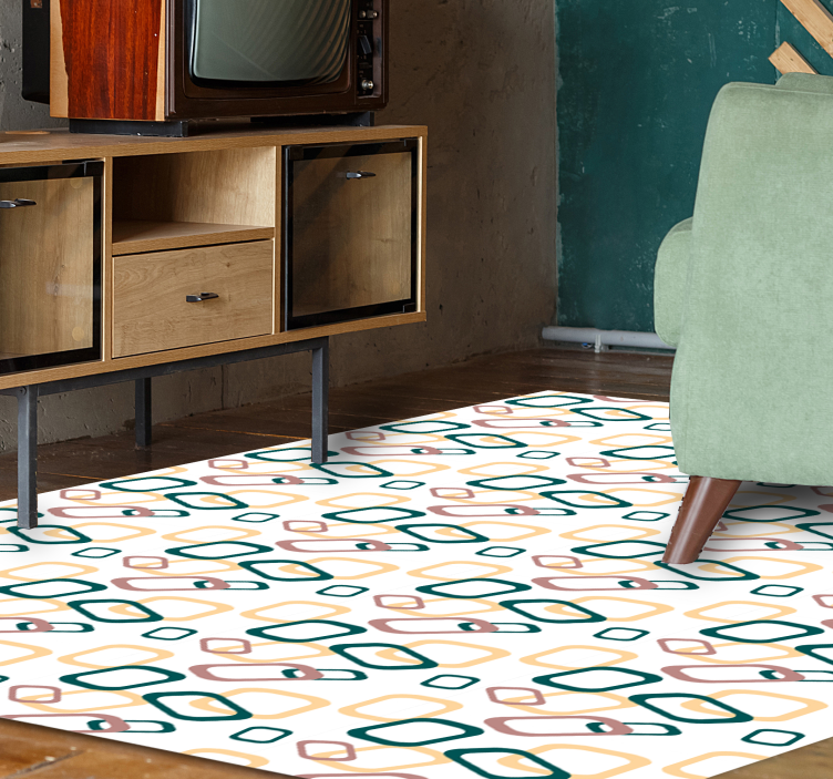 Abstraktus netaisyklingų formų modernus kilimas - „Tenstickers“