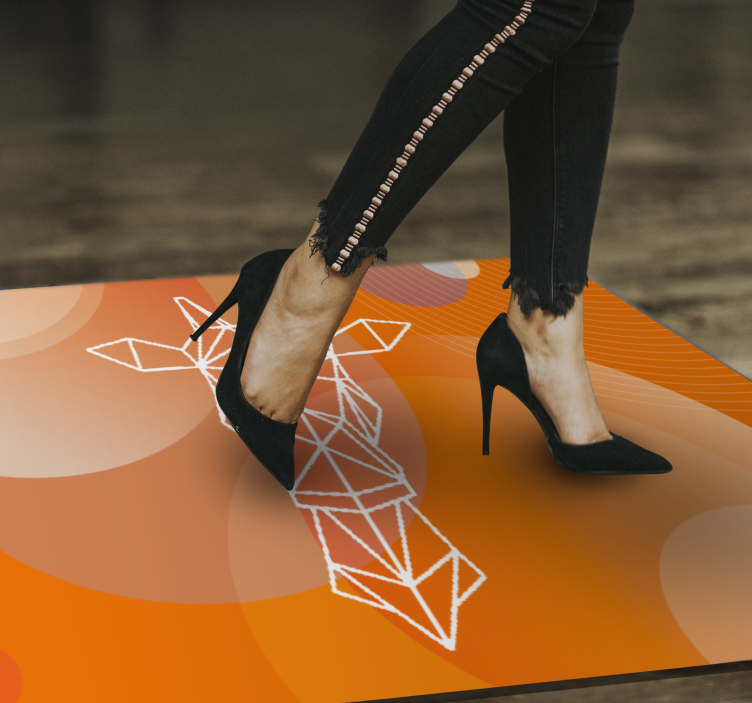 Abstraktūs geometriniai raštai modernus vinilinis kilimas - „Tenstickers“