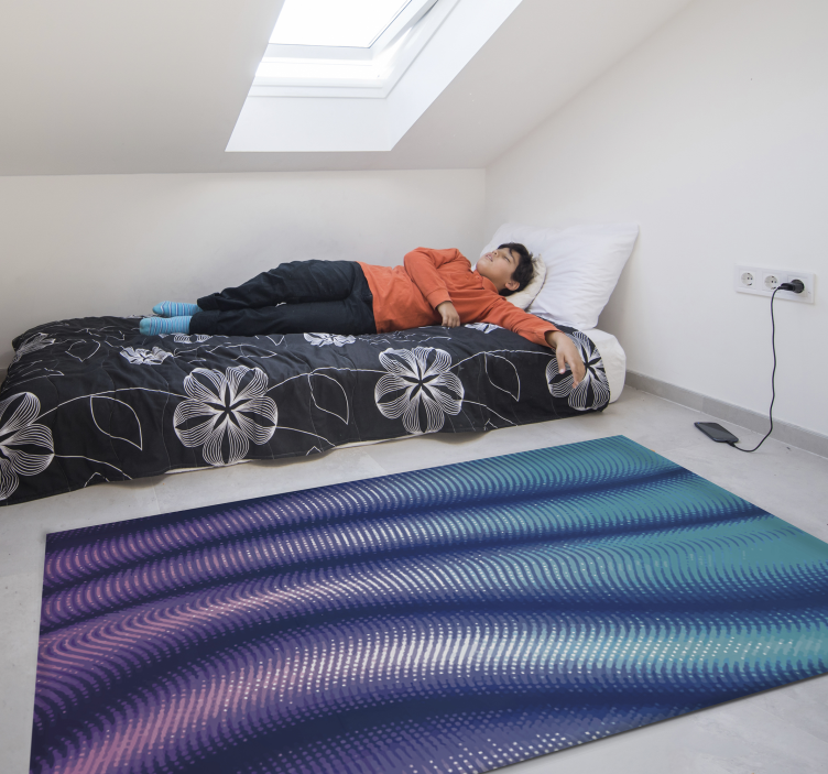 Abstraktus purpurinės juostos vinilo kilimėlis - „Tenstickers“