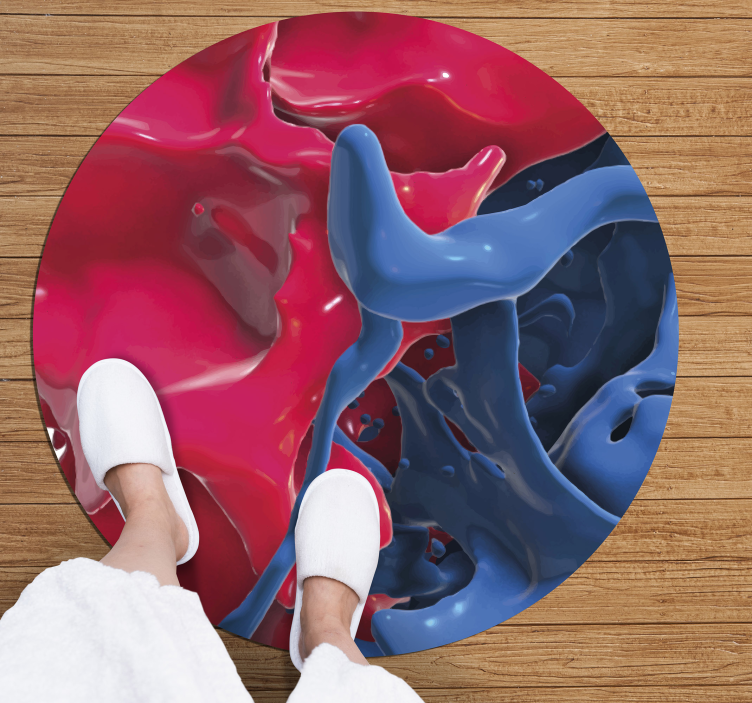 Abstraktus spalvų srautas tekstūrinis vinilinis kilima - „Tenstickers“