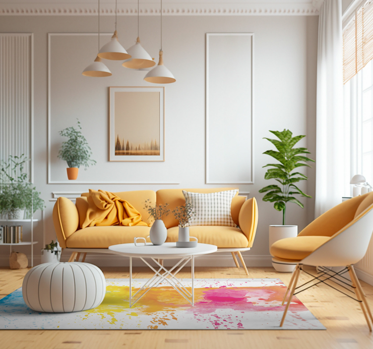 Spalvingas purslų paviršius vinilinis kilimas svetainei - „Tenstickers“