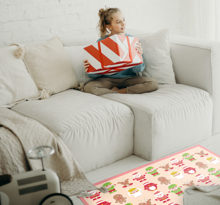 Animacinių elnių ir elfų kalėdinis vinilinis kilimas - „Tenstickers“