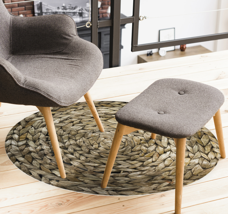 Apskritas austas tekstūrinis vinilinis kilima - „Tenstickers“