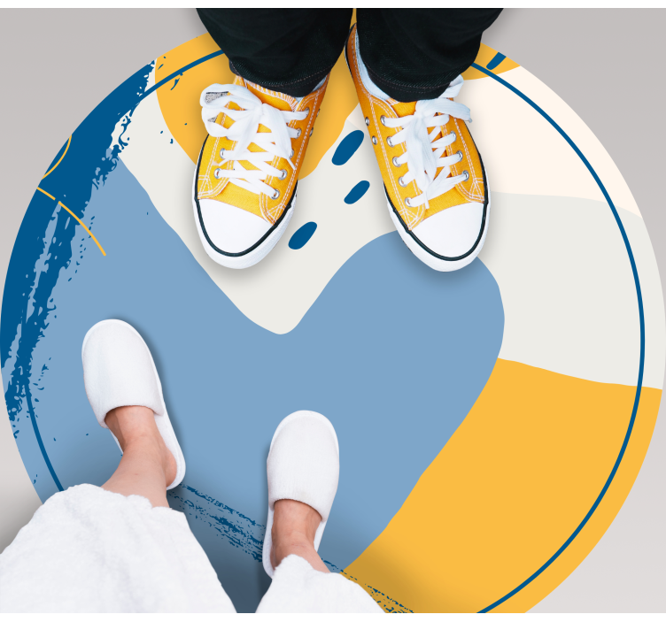 Apskritas menas vinilo kilimėliai su akmenų imitacija - „Tenstickers“