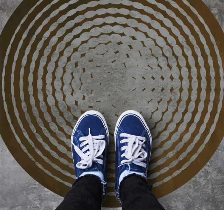 Apskritas kamieno raštas medžio efekto kilimas - „Tenstickers“