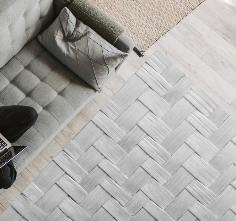 Austa pilka tekstūra vinilinis kilimas svetainei - „Tenstickers“