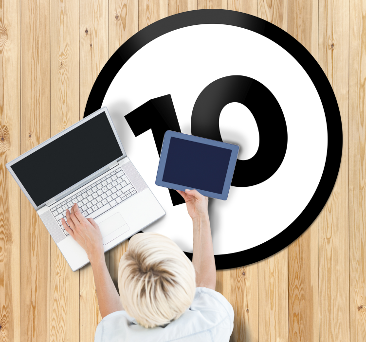 Lenktynių automobilio numeris individualizuotas vinilo kilimėlis - „Tenstickers“