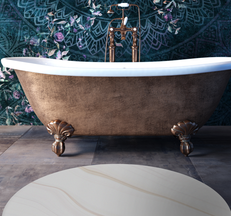 Balto marmuro minimalus vinilo kilimėlis - „Tenstickers“