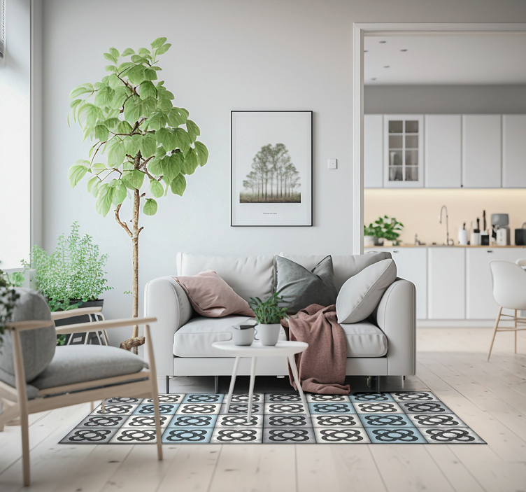 Barcelonos gatvės plytelių stiliaus modernus vinilo kilimas - „Tenstickers“