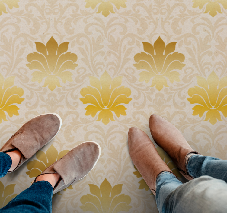 Baroko rašto elegancija senoviniai viniliniai kilimas - „Tenstickers“