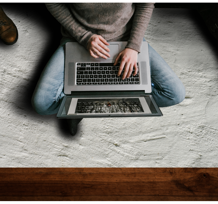 Betoninės sienos tekstūros svetainės kilimas - „Tenstickers“