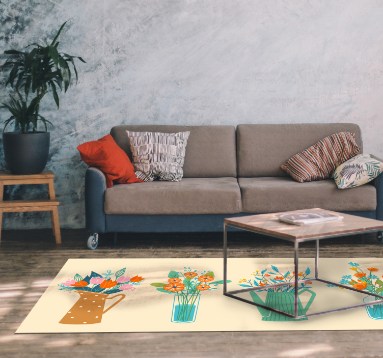 Bijūnų animacinių filmų krūva gėlių kilimas - „Tenstickers“