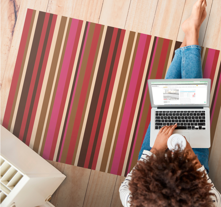 Bohemiško dryžuoto rašto juostelių kilimas - „Tenstickers“