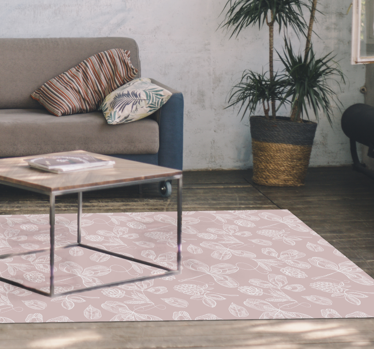 Botaniniai eskizai gėlių rašto kilimėlis - „Tenstickers“