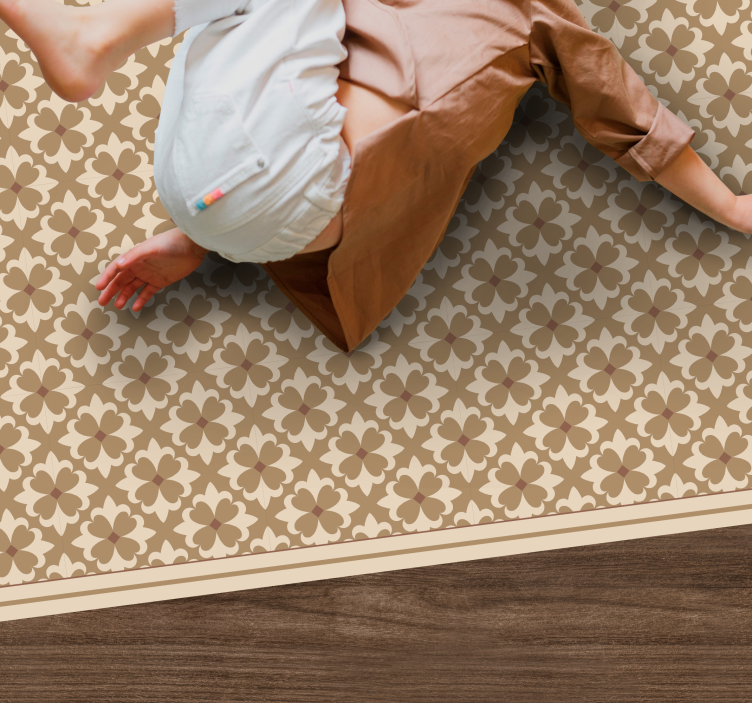 Botaninis atspaudas mozaikinė vinilo kilimėlė - „Tenstickers“