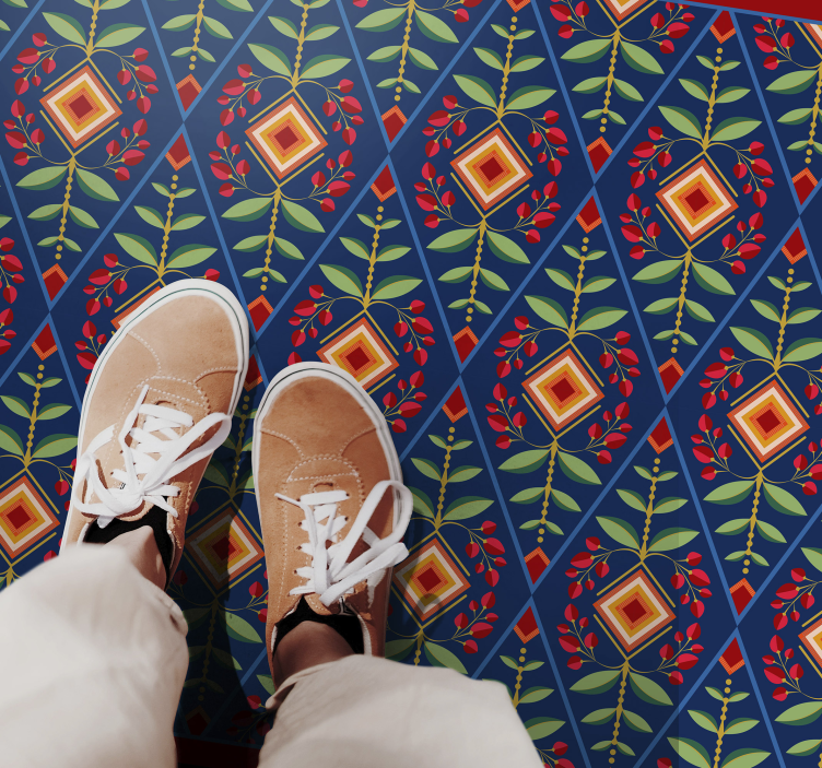 Botaninis geometrinis motyvas geometriniai kilimas - „Tenstickers“