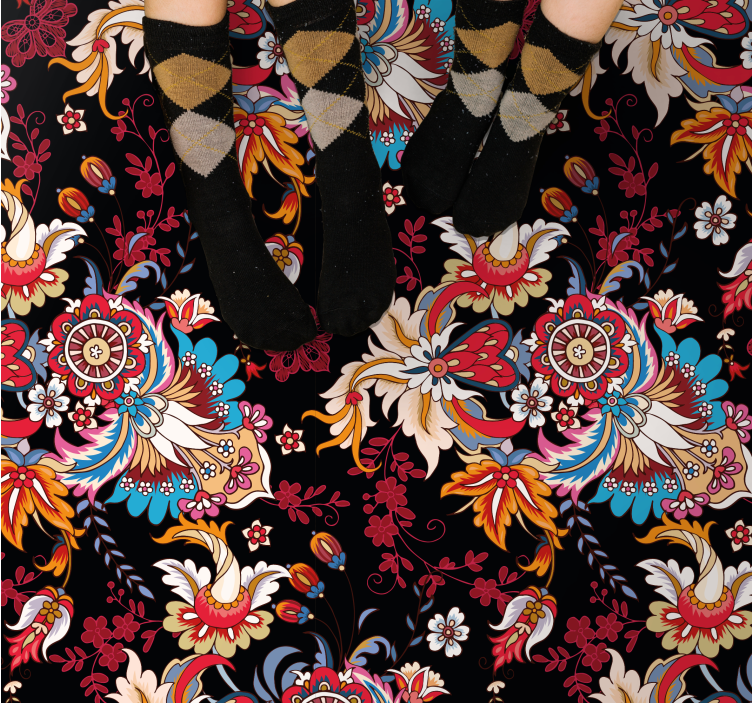 Botaninis įkvėpimas mandala kilimėlis - „Tenstickers“