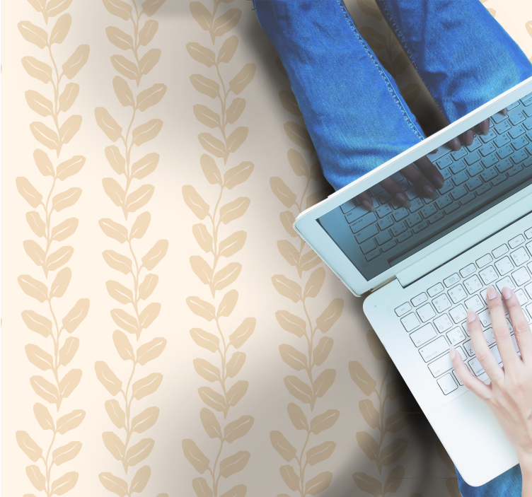 Botaninis modelis gėlių rašto kilimėlis - „Tenstickers“