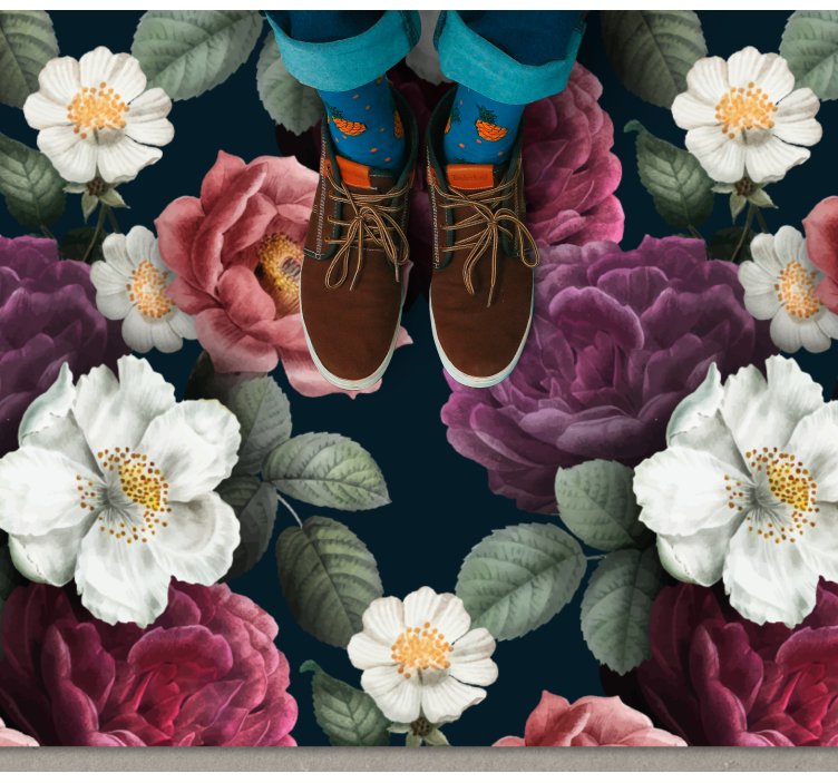 Botaninis prašmatnumas gėlių rašto kilimėlis - „Tenstickers“