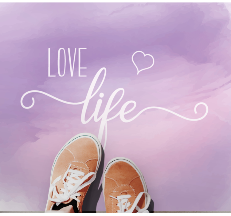 Branginti egzistenciją vinilo kilimėlas su frazėmis - „Tenstickers“