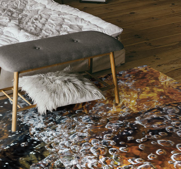 Burbuliuojantis vandens srautas vinilo kilimas - „Tenstickers“