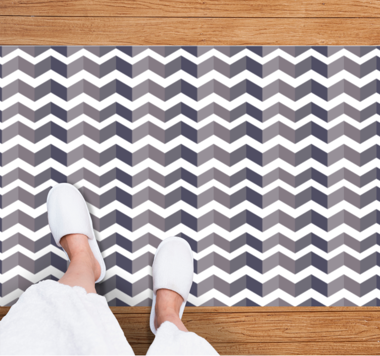 Chevron Pattern Elegance geometriniai kilimas - „Tenstickers“