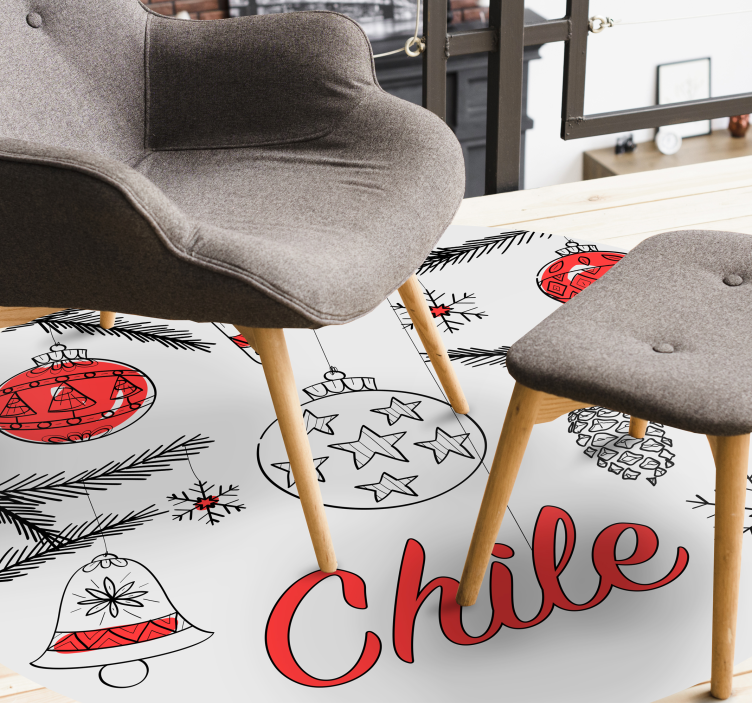 Čilės kalėdinė puošmena kalėdinis kilimėlis - „Tenstickers“