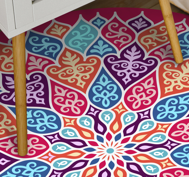 Daugiaspalvis mandalos vinilinis kilimas - „Tenstickers“