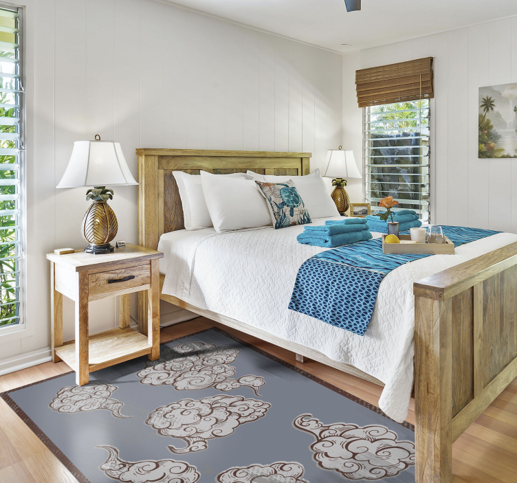 Debesys su sūkuriais gamtiniu viniliniu kilimu - „Tenstickers“