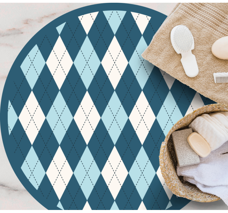 Deimantinio rašto elegancija geometriniai kilimas - „Tenstickers“