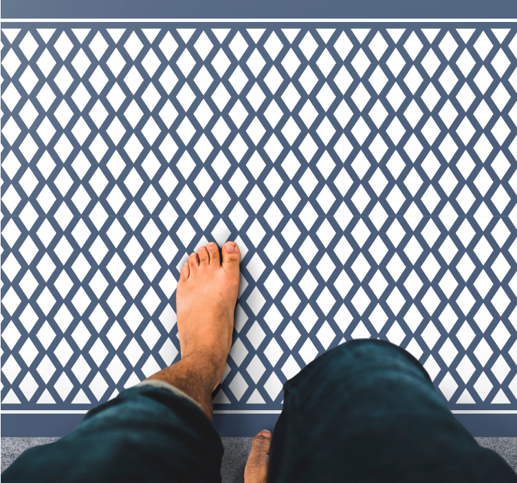 Deimantinio rašto "hampton style" geometriniai stalo padekliukai - „Tenstickers“