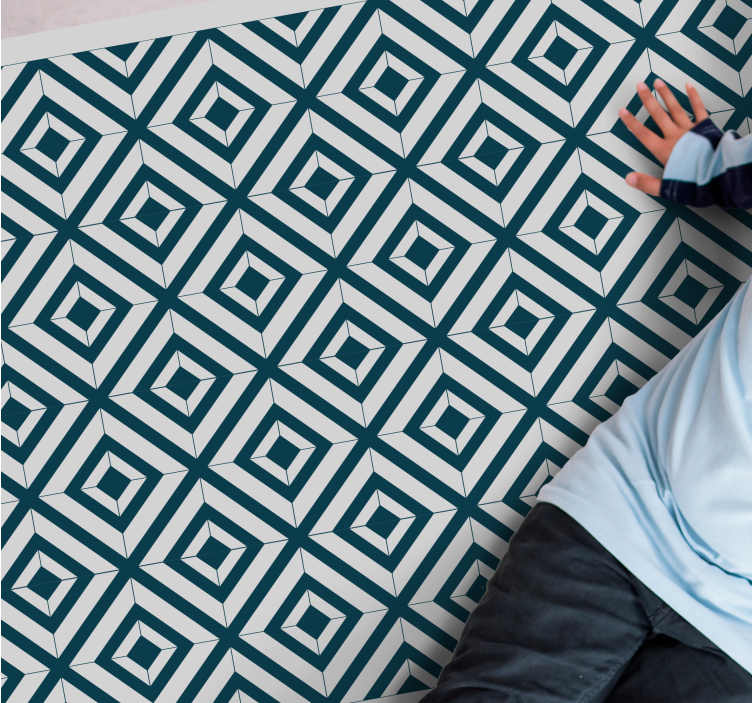 Deimantinio rašto stilius geometriniai kilimas - „Tenstickers“