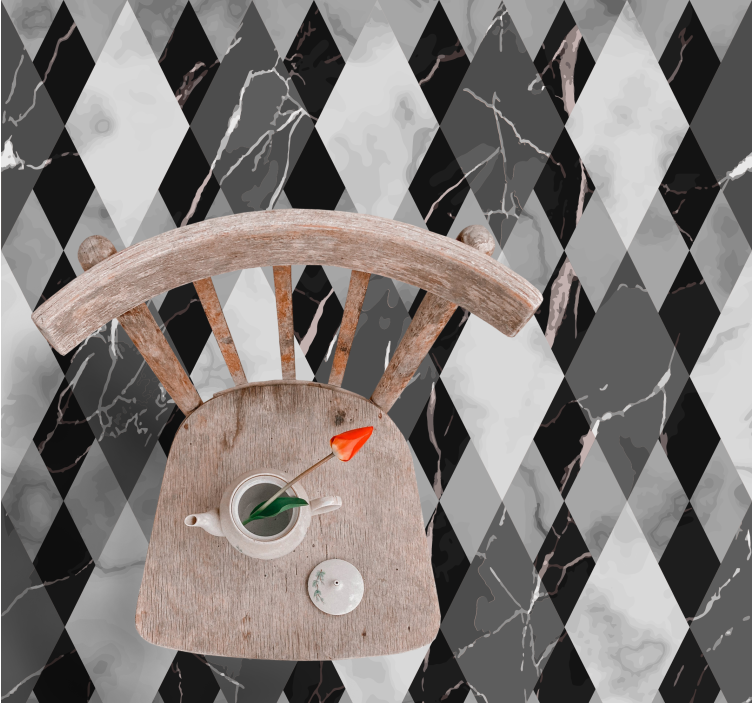 Deimantinis marmuro raštas Marmurinis vinilo kilimas - „Tenstickers“