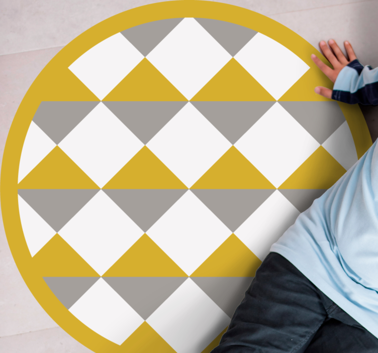 Deimanto rašto apskritimas geometriniai kilimas - „Tenstickers“