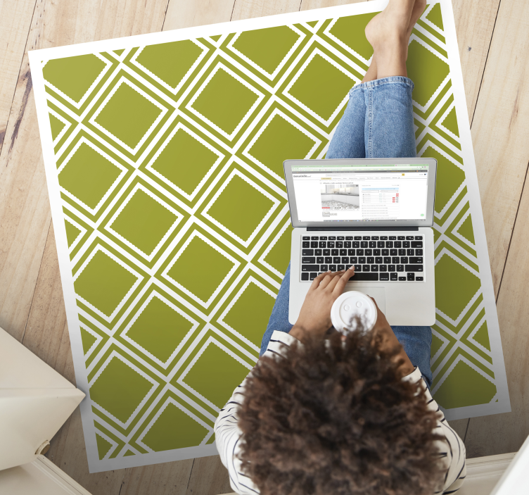 Deimanto rašto motyvas geometriniai kilimas - „Tenstickers“