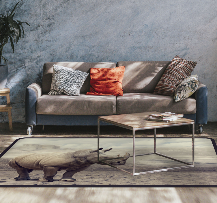 Didinga raganosio scena gyvūnų vinilo kilimėlis - „Tenstickers“