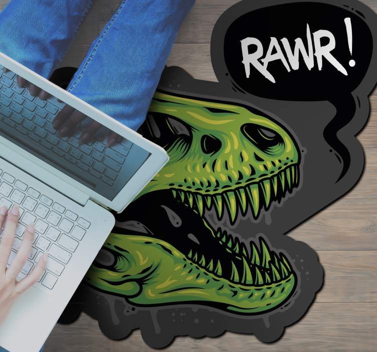 Dinozaurų grafika gyvūnų vinilo kilimėlis - „Tenstickers“