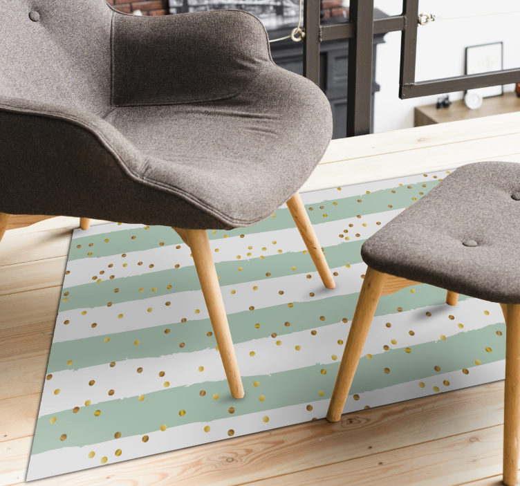 Dryžuoti taškeliai dryžuotas vinilo kilimas - „Tenstickers“